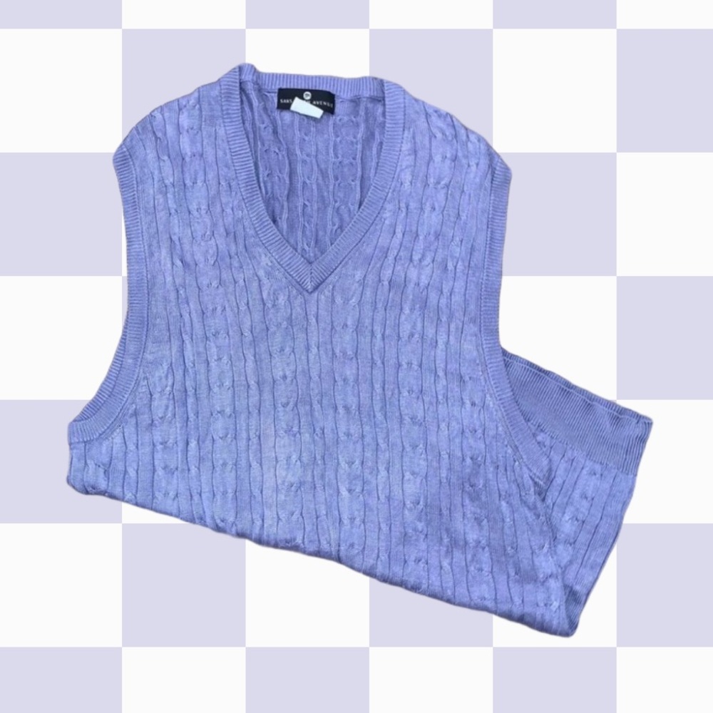 Saks Fifth Ave Silk Sweater Vest